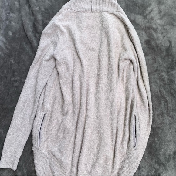 Barefoot Dreams Tan Bamboo Chic Lite Cardigan Soft Open Front XS/S. Oatmeal - Picture 3 of 6